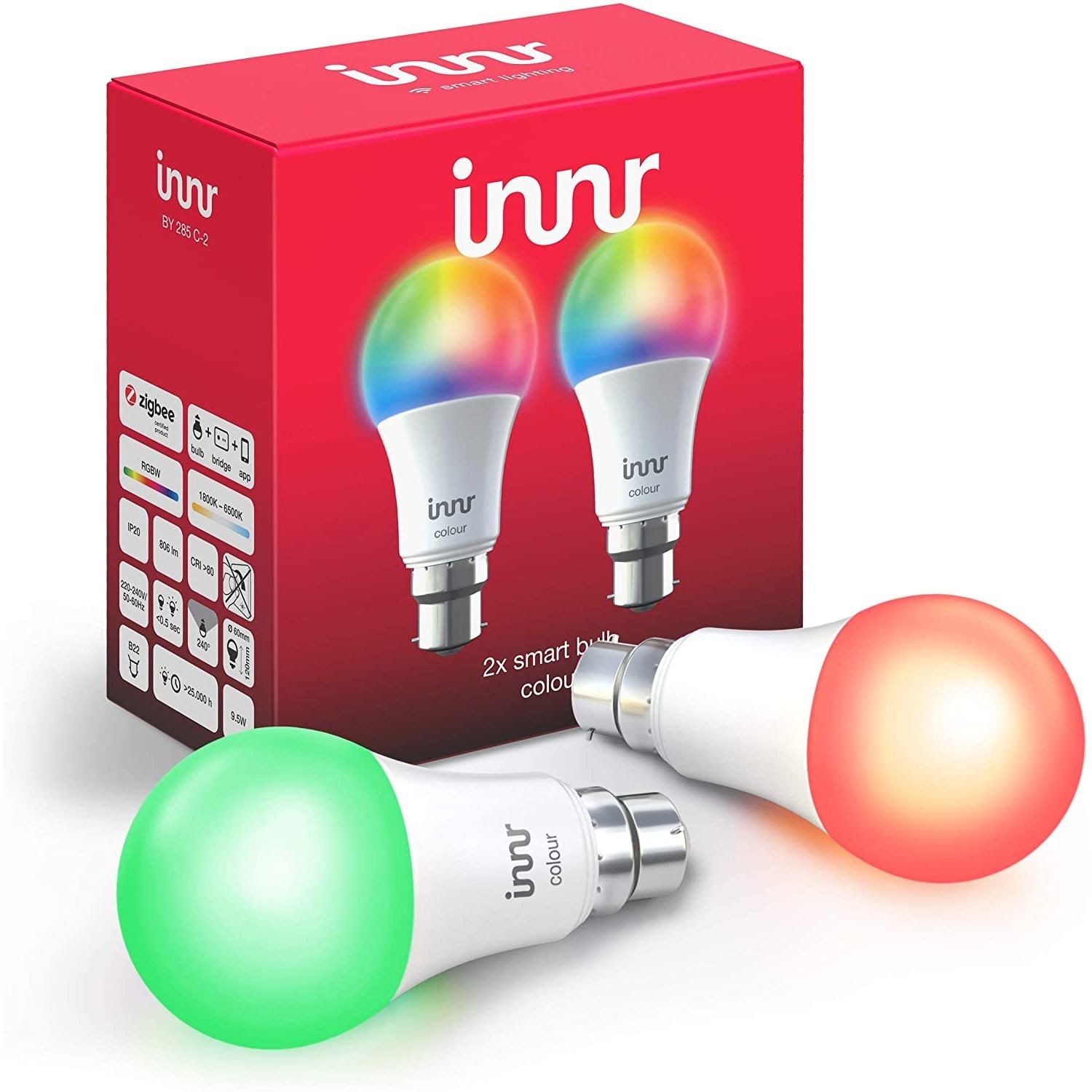 Innr smart 2025 bulb white b22